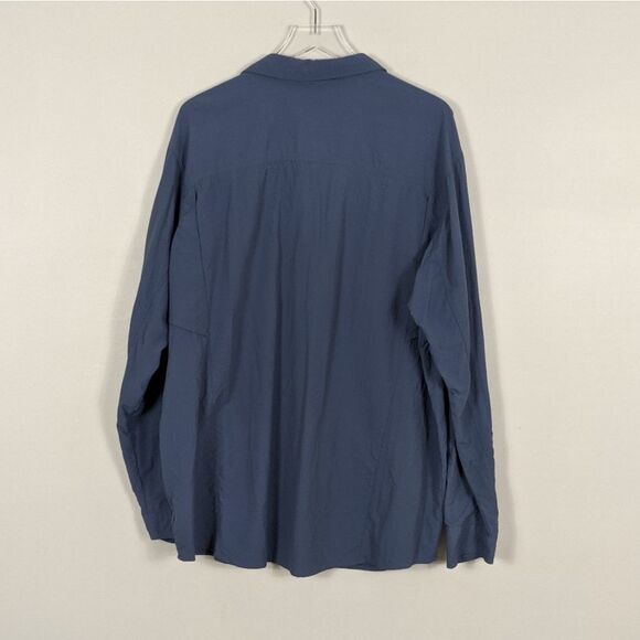 Columbia Men's Blue Long Sleeve Button Down Shirt XXL - Picture 7 of 7
